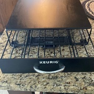 Keurig under brewer storage pod holder